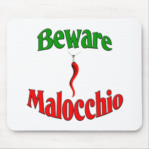 用心して下さいMalocchio (悪のまなざし)を マウスパッド
