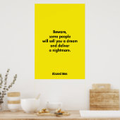 用心しろ夢を売る人もいるぞ… ポスター (キッチン)