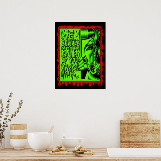 用心しろ! ポスター (キッチン)