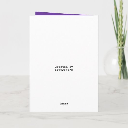 「用心しろ!」 二つ折りグリーティングカード カード (裏面)