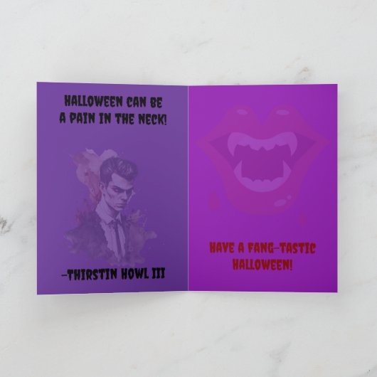 「用心しろ!」 二つ折りグリーティングカード カード (内部)