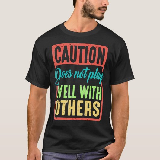 用心し遊ては利かない Tシャツ (正面)