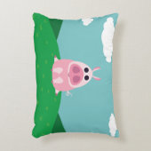 用心深いブタ アクセントクッション (正面(垂直))