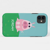 用心深いブタ Case-Mate iPhoneケース (裏面(横))