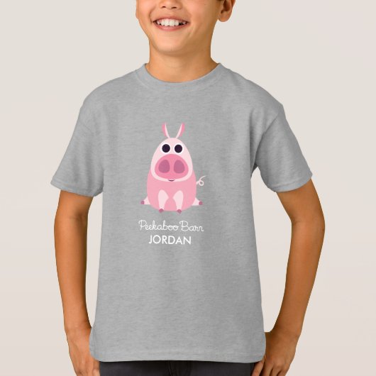 用心深いブタ Tシャツ (正面)