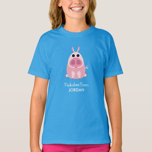 用心深いブタ Tシャツ (正面)