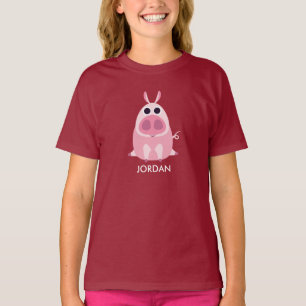 用心深いブタ Tシャツ