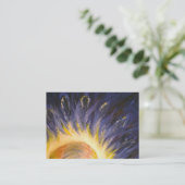 用心深い心の名刺のブランク 名刺 (スタンド正面)