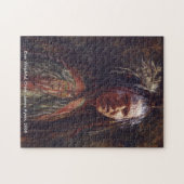 用心深い、ネイティブアメリカンの戦士のパズル ジグソーパズル (横)