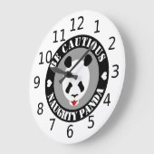 用心深くノーパンダ ラージ壁時計 (傾斜)