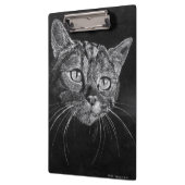 用箋挟猫の顔(ボーダレスな) クリップボード (左)