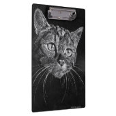 用箋挟猫の顔(ボーダレスな) クリップボード (右)