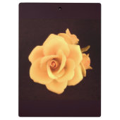 用箋挟: 黄色バラ クリップボード (裏面)