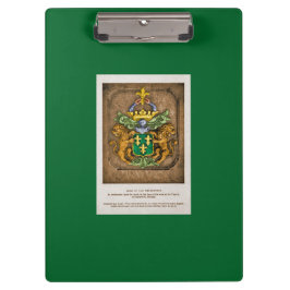 用箋挟: Westerfield家族の紋章付き外衣 クリップボード