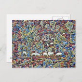 用紙はがき付き横向き ポストカード (正面/裏面)