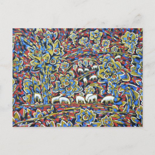 用紙はがき付き横向き ポストカード (正面)