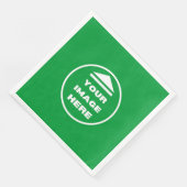 用紙ナプキン – -パーソナライズされたイメージの追加/文字 (コーナー)