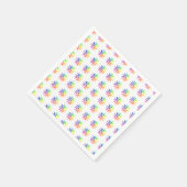 用紙ナプキン – マルチカラーホイール スタンダードカクテルナプキン (角)