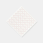 用紙ナプキン – 行のワイヤハート スタンダードカクテルナプキン (角)