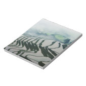 田んぼの上の朝霧 ノートパッド (回転)