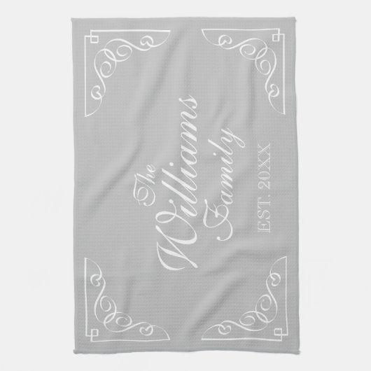 田パーソナライズされた舎の上品なキッチンタオル キッチンタオル (縦)