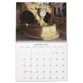 田フランスの舎 カレンダー (1月 2027)