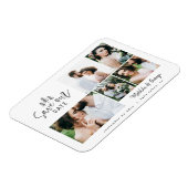 田モダンミニマル数々の舎結婚写真 マグネット (左側)