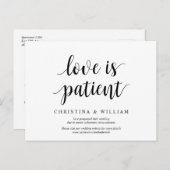 田モダン舎者の恋は忍耐強結婚い ポストカード (正面/裏面)