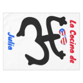 田井テーブルクロス – プエルトリコのシンボル テーブルクロス (正面(横))