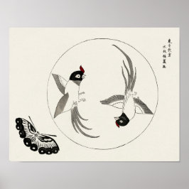 田口友樹の鳥と蝶(1860年~1869年) ポスター