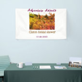 田園での冒険が待っている - 結婚前お祝い会の名前を追加 横断幕 (トレードショー)