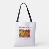 田園の冒険が待っている - 結婚前のお祝いの名前を入力 トートバッグ (裏面)