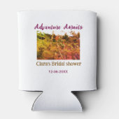 田園の冒険が待っている - 結婚前のお祝いの名前を追加 缶クーラー (裏面)