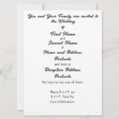 田園の秋の結婚式招待状 - カップル 招待状 (裏面)