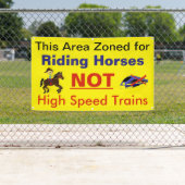 田園アメリカの破壊からの停止高速鉄道 横断幕 (インサイチュ)