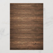 田園ウェディングのタイムライン - ウェディングウェルカムレター プログラム (裏面)