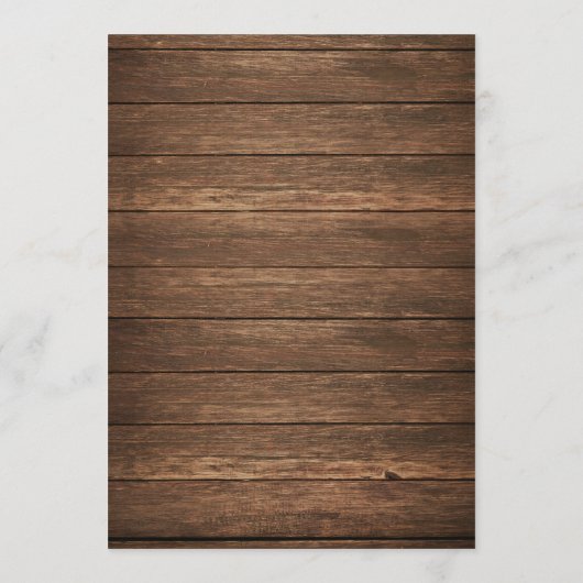 田園ウェディングのタイムライン - ウェディングウェルカムレター プログラム (裏面)