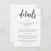 田園ウェディングの詳細案内カード エンクロージャーカード (正面/裏面)