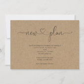 田園ウェディング延期のお知らせ 招待状 (正面)