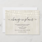 田園ウェディング延期のお知らせ 招待状 (正面)