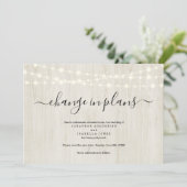 田園ウェディング延期のお知らせ 招待状 (スタンド正面)