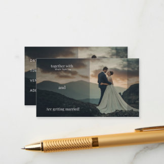 田園ウェディング招待状 - 結婚します エンクロージャーカード