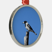 田園オーストラリアのポストの肉屋の鳥 メタルオーナメント (右)