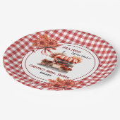 田園ピクニック ギンガム ブライダルシャワー ペーパープレート (アングル)