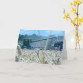 田園ムギの収穫の農業の農業 カード (黄色い花)