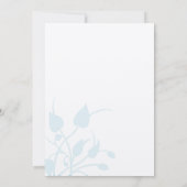 田園ロマンチックハミングバードキッスラブバードウェディング 招待状 (裏面)