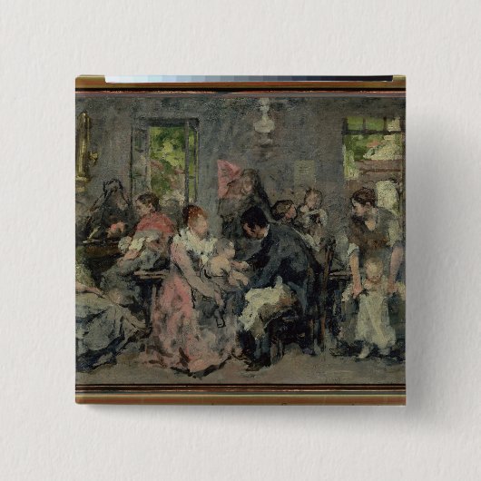 田園ワクチン接種 缶バッジ (正面)