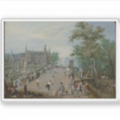 田園前の球技 シール (正面)