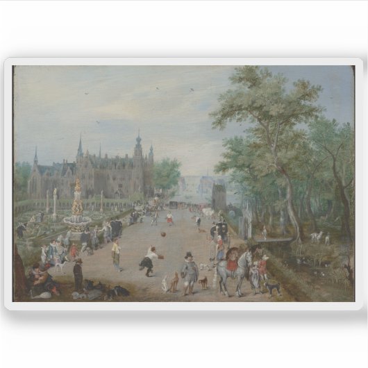 田園前の球技 シール (正面)