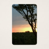 田園地帯の夕日 (正面)